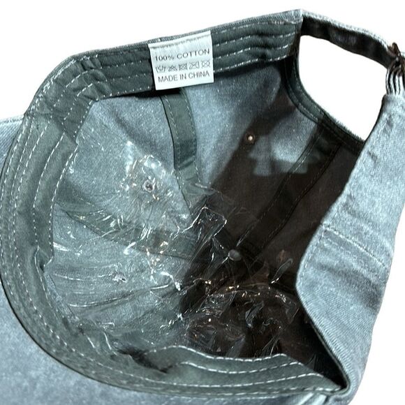 Best cat dad ever baseball cap hat new grey burnout - Picture 3 of 3